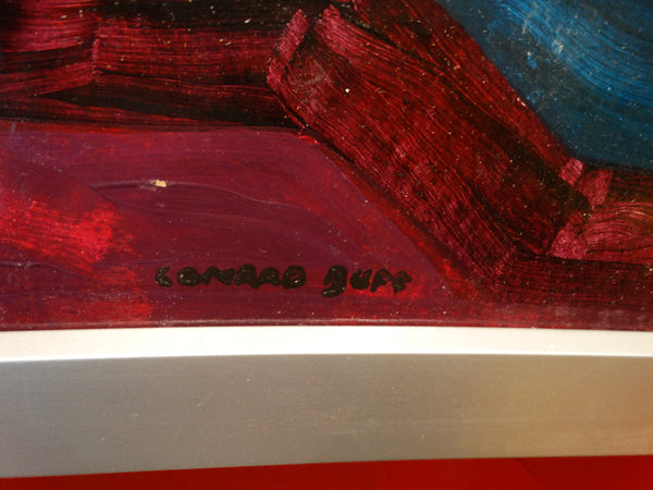 Conrad Buff - Mid-century Desert Landscape - Oil On Board P2489