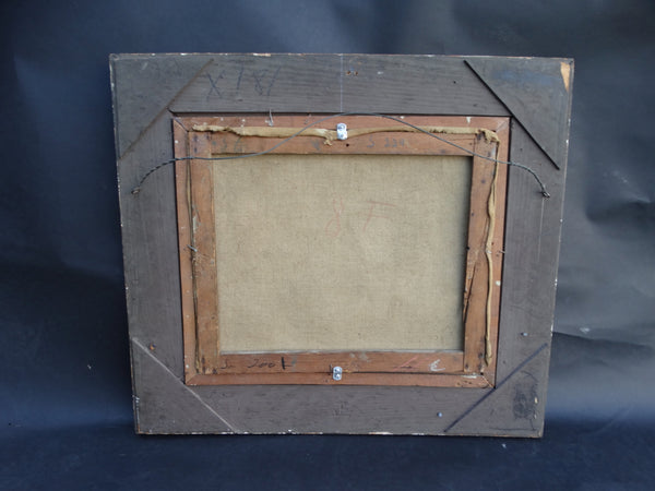 Still Life: Fruit, Glass w Spoon in Water - c 1939 Oil on Canvas