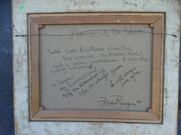 Don Burgess - Passenger Of The Storm 1985- Oil on Canvas P2542