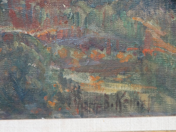 Marie Boening Kendall -Autumn Sycamores - c 1930 - Oil on Canvas P2551