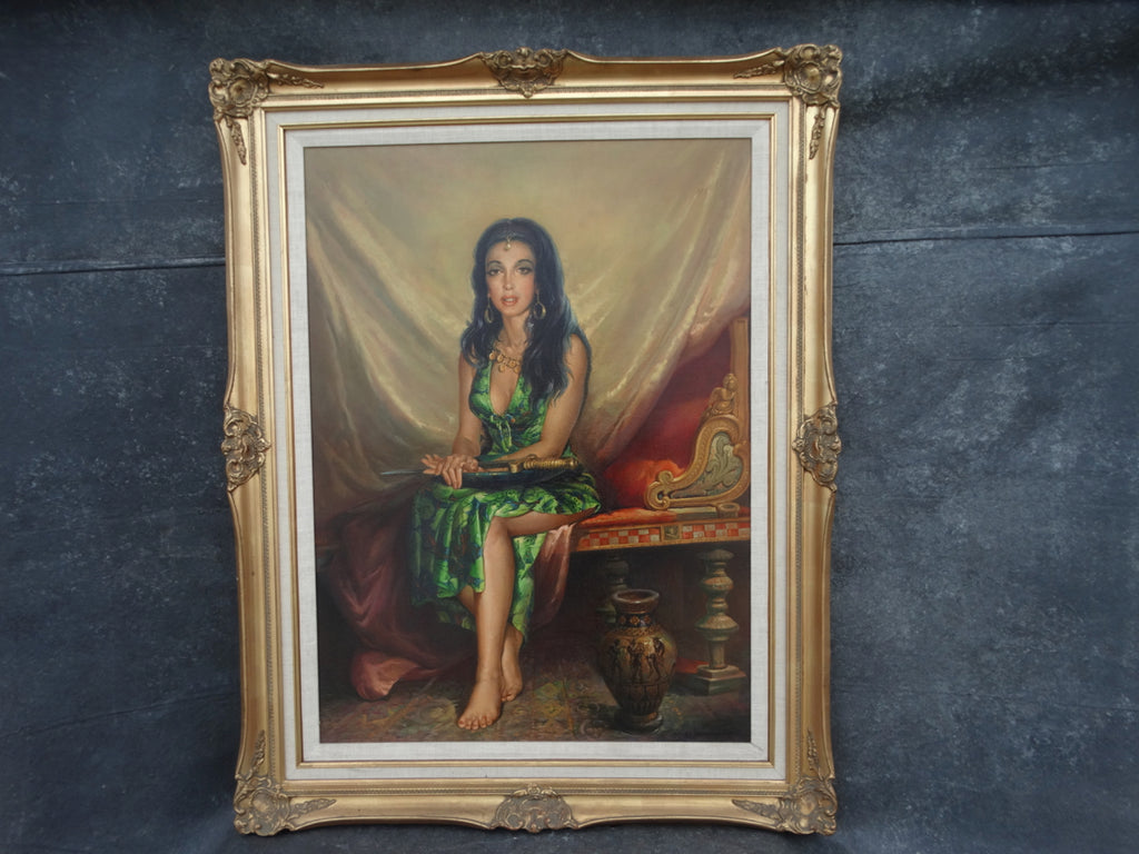 Salome - Oil on Canvas by Innocenzo Daraio 1970s