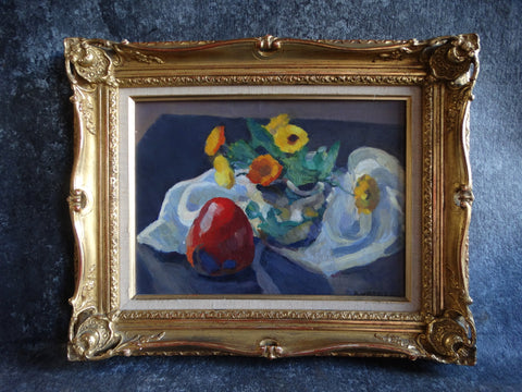Mabel Alvarez - Still Life - Oil On Board c 1940s P2577
