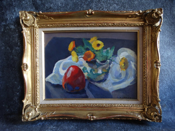 Mabel Alvarez - Still Life - Oil On Board c 1940s P2577