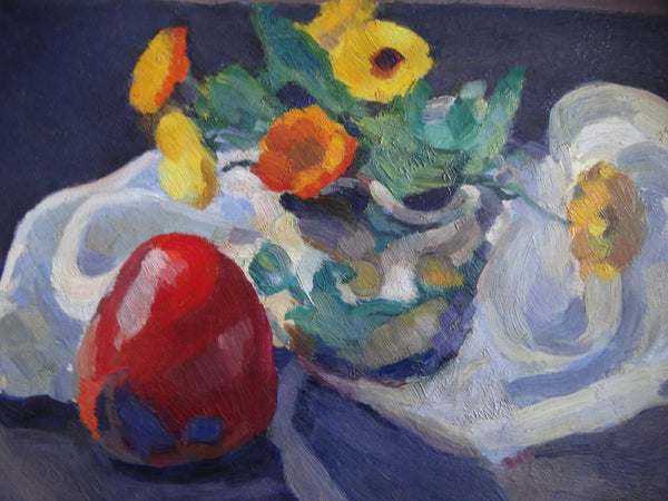 Mabel Alvarez - Still Life - Oil On Board c 1940s P2577