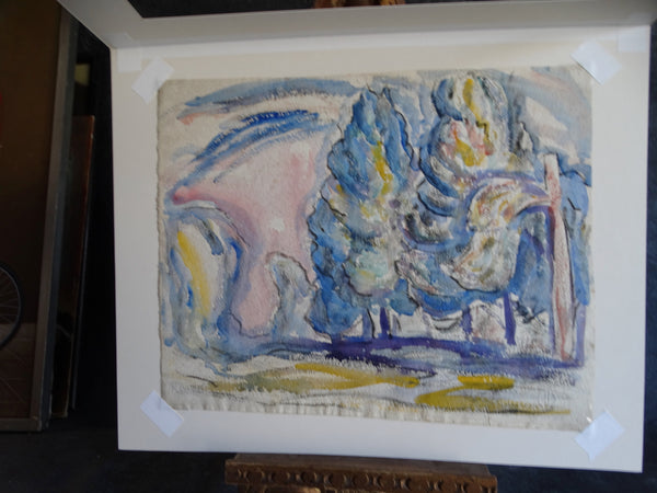 Harold Davies Landscape Watercolor 1970 P2592