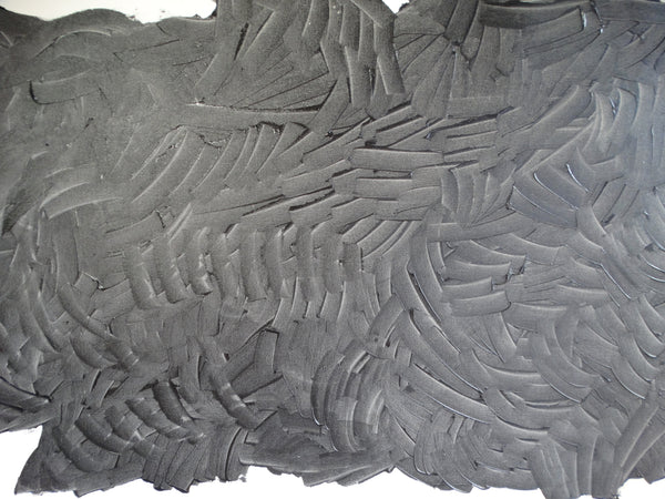 Archie Rand - Black & White Painting 1990s Oil on Canvas P2593