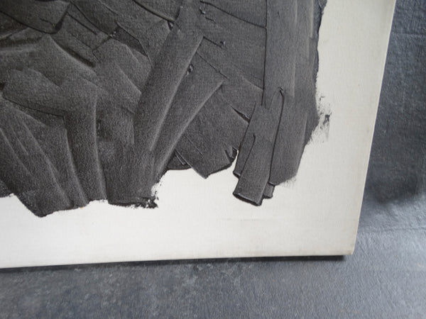 Archie Rand - Black & White Painting 1990s Oil on Canvas P2593