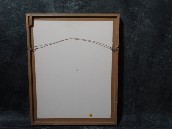 Ixrael- 2001 - Luchadores (The Wrestlers) - Charcoal and Conte Crayon Drawing P2596