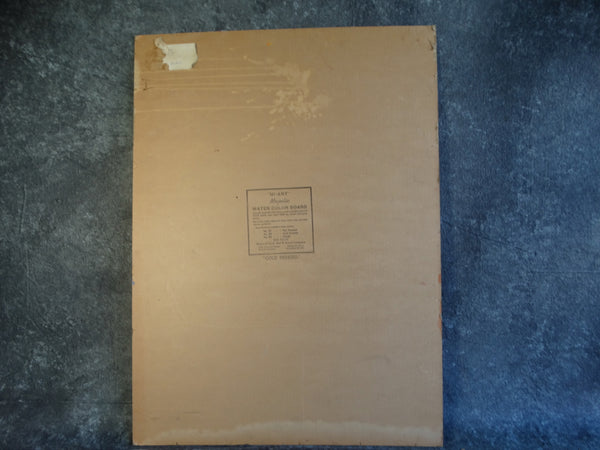 Jae Carmichael Abstract/Seated Figure Oil on Board c 1963 P2606