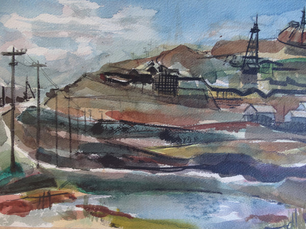 Jae Carmichael - Butte Montana - Watercolor 1951 P2610
