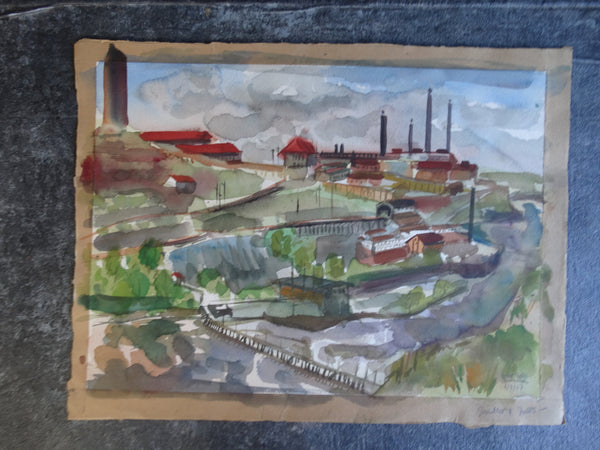 Jae Carmichael - Great Falls, Montana 1951 - Industrial Landscape P2611