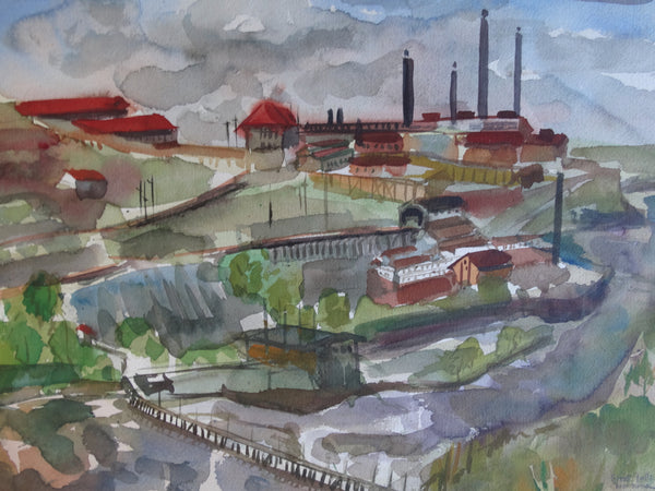 Jae Carmichael - Great Falls, Montana 1951 - Industrial Landscape P2611