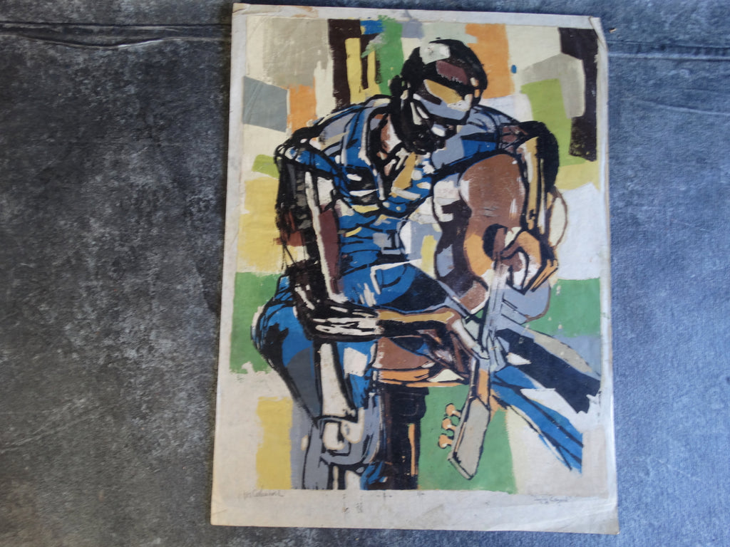 Jae Carmichael -Singing Raymond - Serigraph - P2617