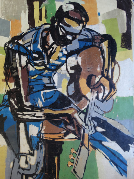 Jae Carmichael -Singing Raymond - Serigraph - P2617