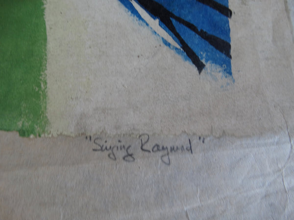Jae Carmichael -Singing Raymond - Serigraph - P2617