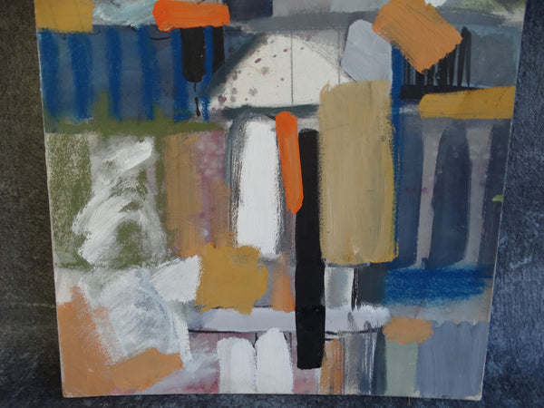 Jae Carmichael Six Gantry City #1 Oil on Board c 1965 P2620