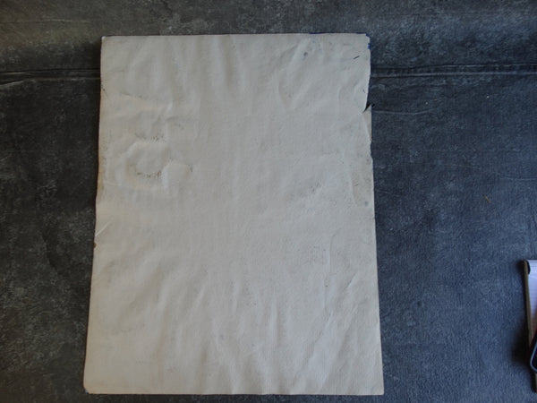 Jae Carmichael Modernist Theater Watercolor Study in Blues c 1960s P2624