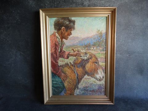 Cardosa - Boy on a Burro -  c 1950s - P2648