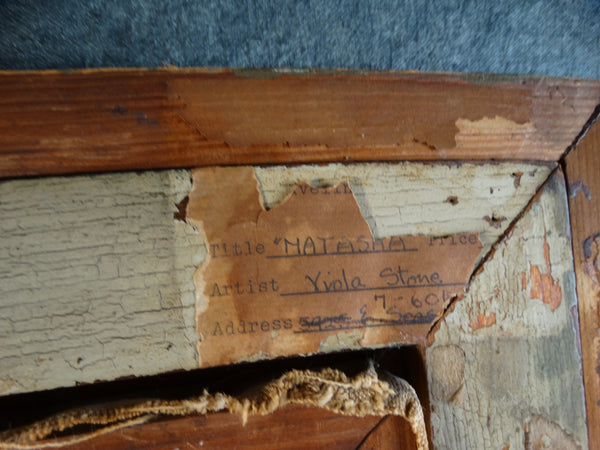 Viola Pratt Stone (1872-1958) Natasha Oil on Canvas c 1935 P2652