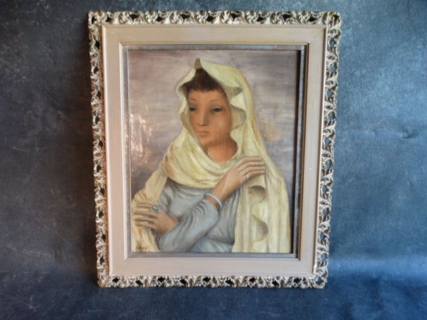 The White Sari - Merlin Hardy (1910-1984) Oil on Canvas P2681