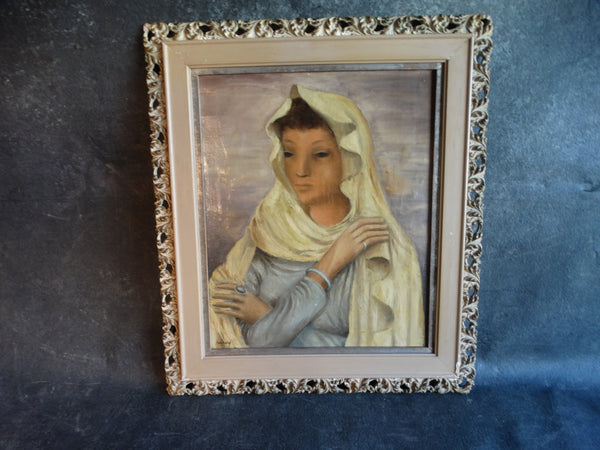 The White Sari - Merlin Hardy (1910-1984) Oil on Canvas P2681