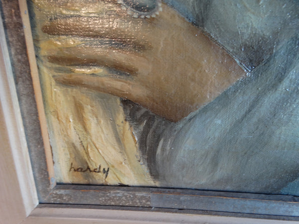 The White Sari - Merlin Hardy (1910-1984) Oil on Canvas P2681