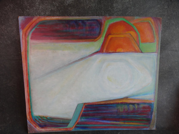 Meyer Greenberg Spirit Landscape Oil on Board c 1970s P2705