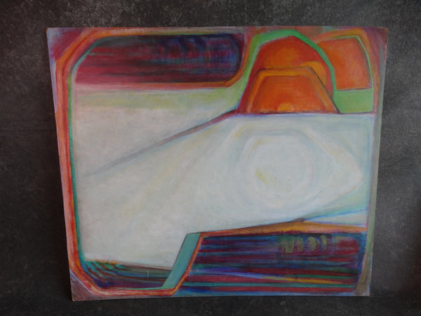 Meyer Greenberg Spirit Landscape Oil on Board c 1970s P2705