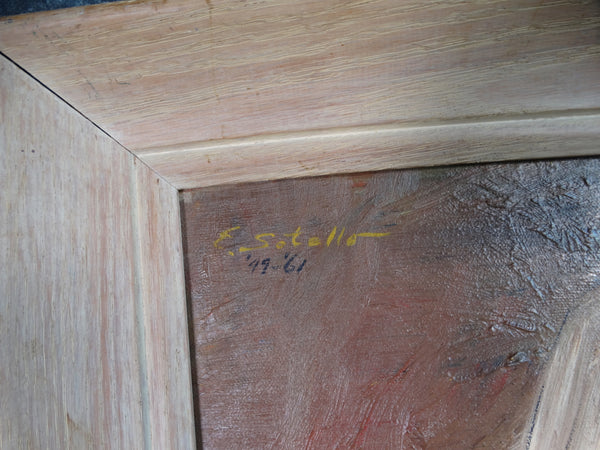 E Sotello Native Woman Oil on Board 1961 P2725