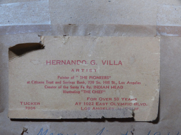 Hernando Villa Through a Spanish Arch Watercolor and Pencil 1938 P2727