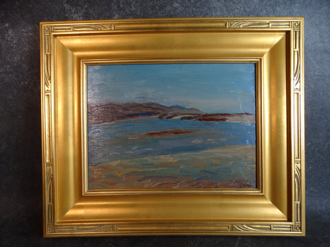 Anders Aldrin Bay View / Inlet Oil on Board 1943 P2731