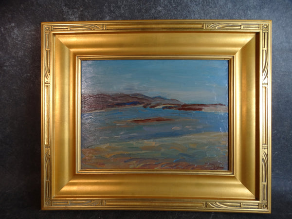 Anders Aldrin Bay View / Inlet Oil on Board 1943 P2731