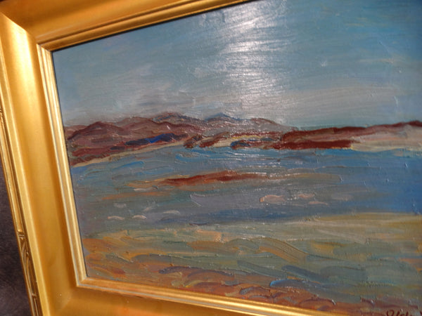Anders Aldrin Bay View / Inlet Oil on Board 1943 P2731