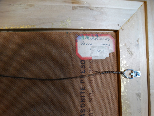 Anders Aldrin Tranquility c 1943 Oil on Board P2733