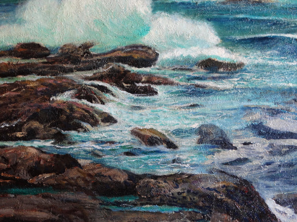 James Merriam - Seascape -  Oil on Canvas 1930s P2744