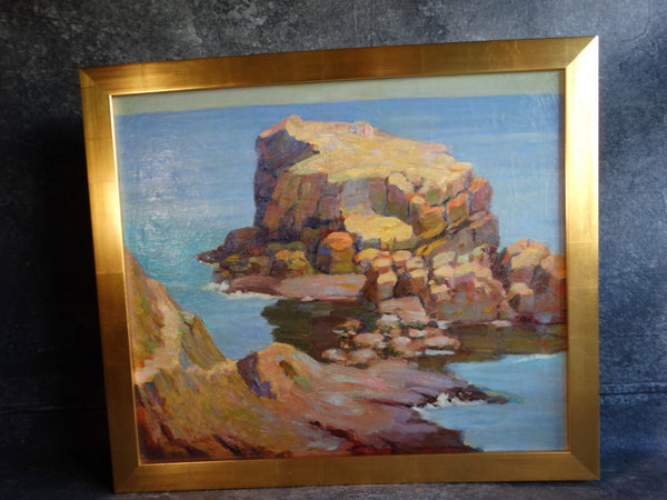Jerome R Jones (1887-1941) - Coyote Point - Oil on Board c 1930s P2745