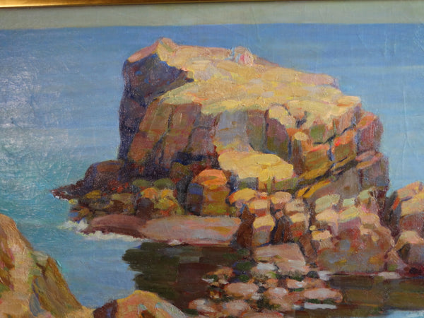 Jerome R Jones (1887-1941) - Coyote Point - Oil on Board c 1930s P2745