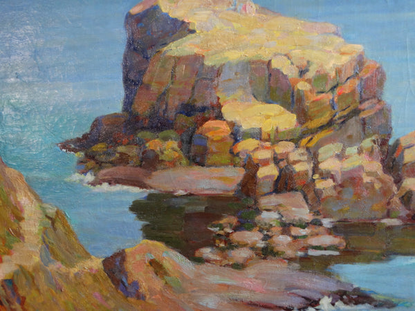Jerome R Jones (1887-1941) - Coyote Point - Oil on Board c 1930s P2745