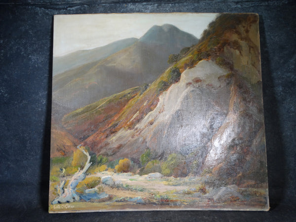 Edith Maude Miller 1889-1964- Tujunga Canyon - Oil on Canvas 1930s P2840
