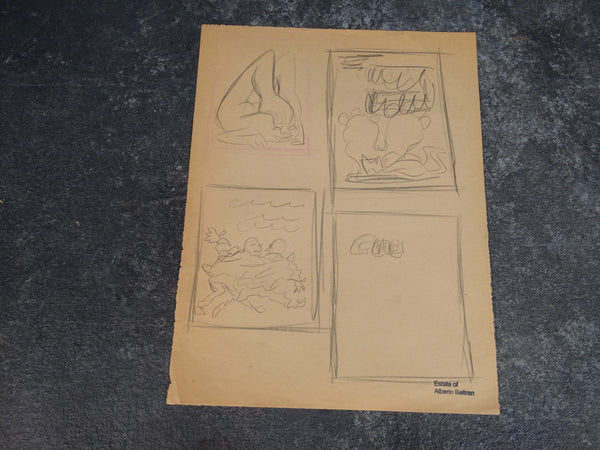 Alberto Beltrán - Preliminary Book Designs - Two-sided - Sketches P2771