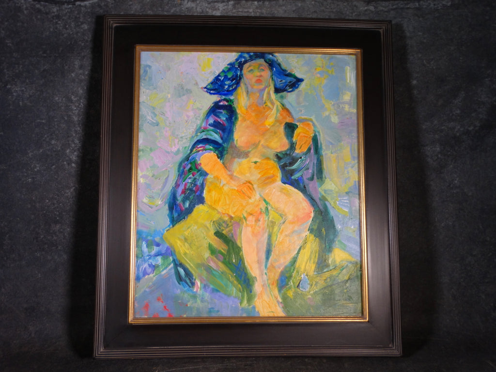 Portrait of Hermione Palmer 1905-1987- Oil on Board circa 1960s P2843