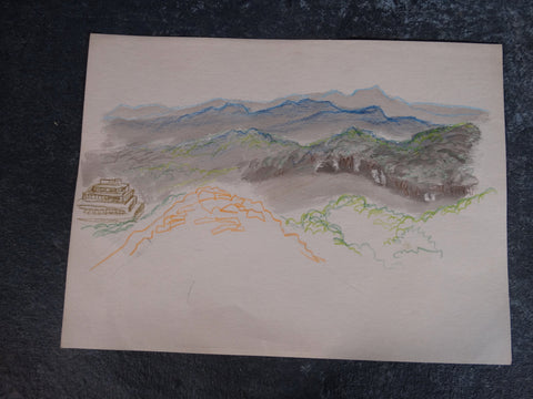 Alberto Beltrán - Landscape with Mayan Temple in the Jungle - P2780