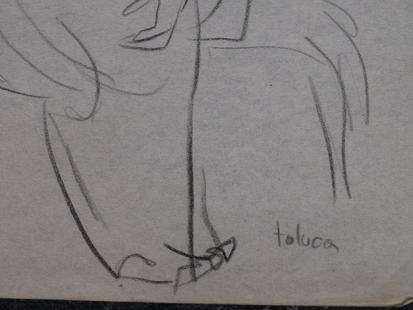 Alberto Beltrán - Sketch - Indigenous Woman and Child - P2781