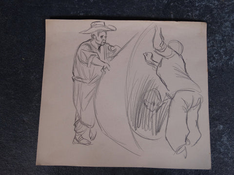 Alberto Beltrán - Study of Three Men at Work - P2786