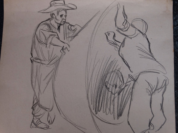 Alberto Beltrán - Study of Three Men at Work - P2786