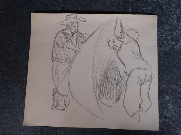 Alberto Beltrán - Study of Three Men at Work - P2786