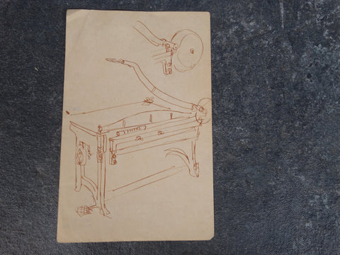 Alberto Beltrán- Double-sided: Two Studies of Tallér de Gráfica Popular's Paper Cutter P2789