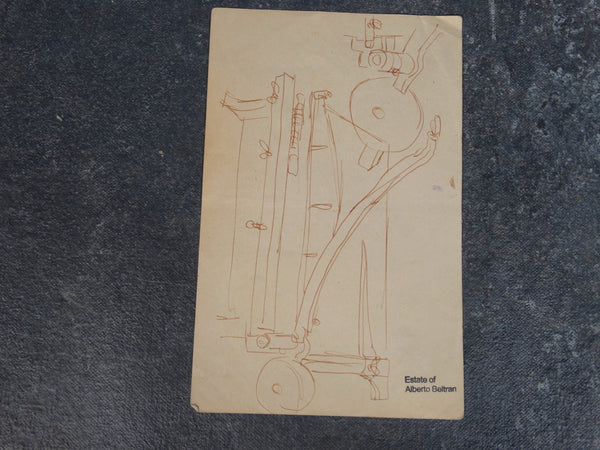 Alberto Beltrán- Double-sided: Two Studies of Tallér de Gráfica Popular's Paper Cutter P2789