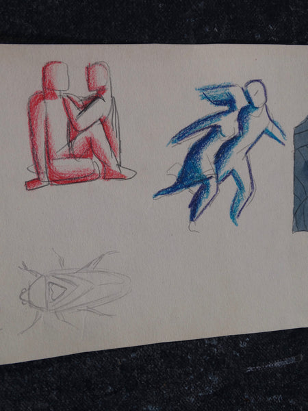 Alberto Beltrán - Figure Studies and Factories for a Poster P2815
