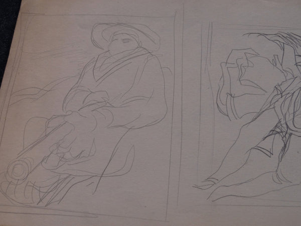 Alberto Beltrán - Three Sketches on Two Sides of a Single sheet of Paper - P2826
